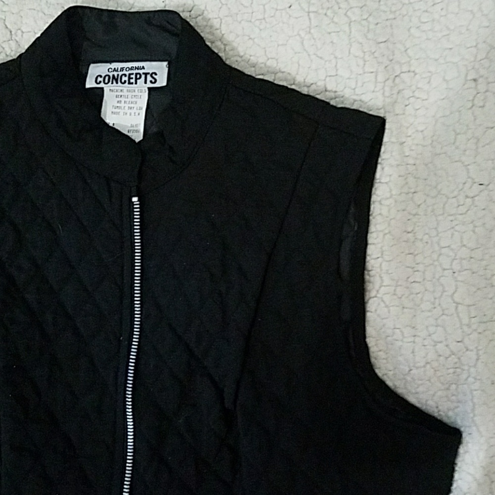 California Concepts Black Zipper Vest
